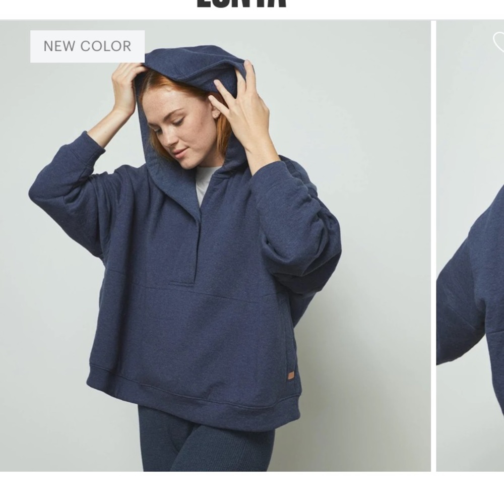 NWT Lunya Restore Double Faced Pullover